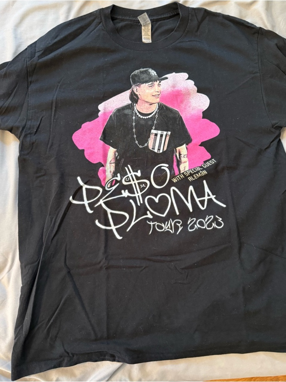 Bundle 3 for 1 Black Tour Graphic Tee with Pink Accent